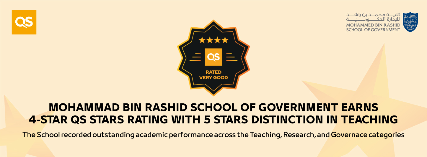 Mohammed Bin Rashid School of Government Earns 4-Star QS Stars Rating with a 5-Star Distinction in Teaching