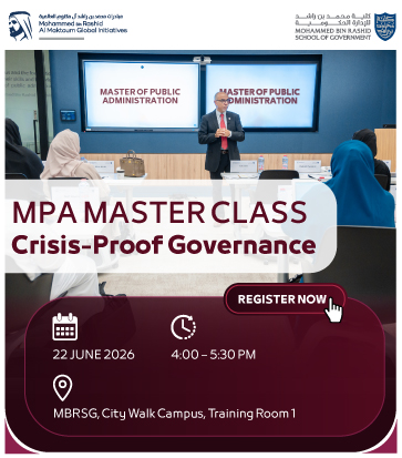 MPA Master Class: Crisis-Proof Governance