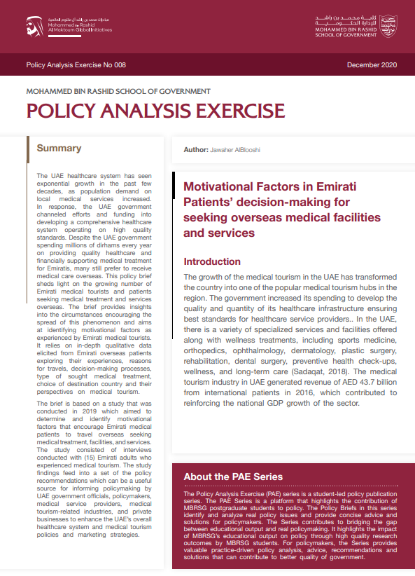 Motivational Factors in Emirati Patients' decision-making
