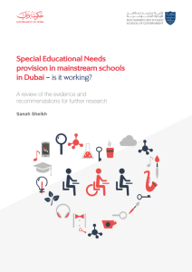 SPECIAL EDUCATION NEEDS PROVISION IN MAINSTREAM SCHOOLS IN DUBAI