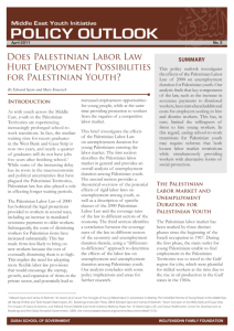 DOES PALESTINIAN LABOR LAW HURT EMPLOYMENT POSSIBILITIES FOR PALESTINIAN YOUTH?