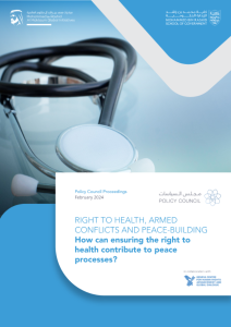 RIGHT TO HEALTH- ARMED CONFLICTS AND PEACE-BUILDING