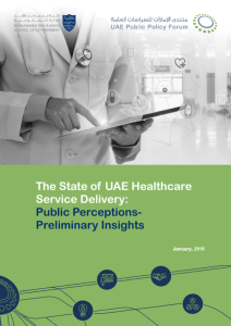 THE STATE OF UAE HEALTHCARE SERVICE DELIVERY