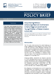 Empowering Fathers Enhancing Paternal Involvement in Early Diagnosis and Care for Young Children of Determination in the UAE