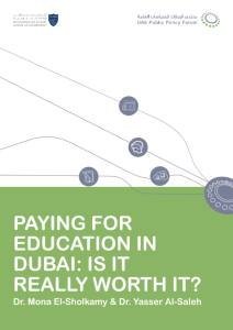 PAYING FOR EDUCATION IN DUBAI: IS IT REALLY WORTH IT