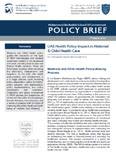 UAE HEALTH POLICY IMPACT IN MATERNAL & CHILD HEALTH CARE